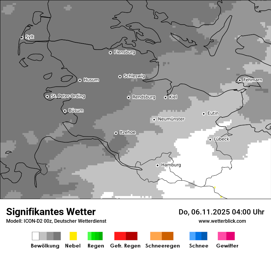 Modellkarten Signifikantes Wetter
