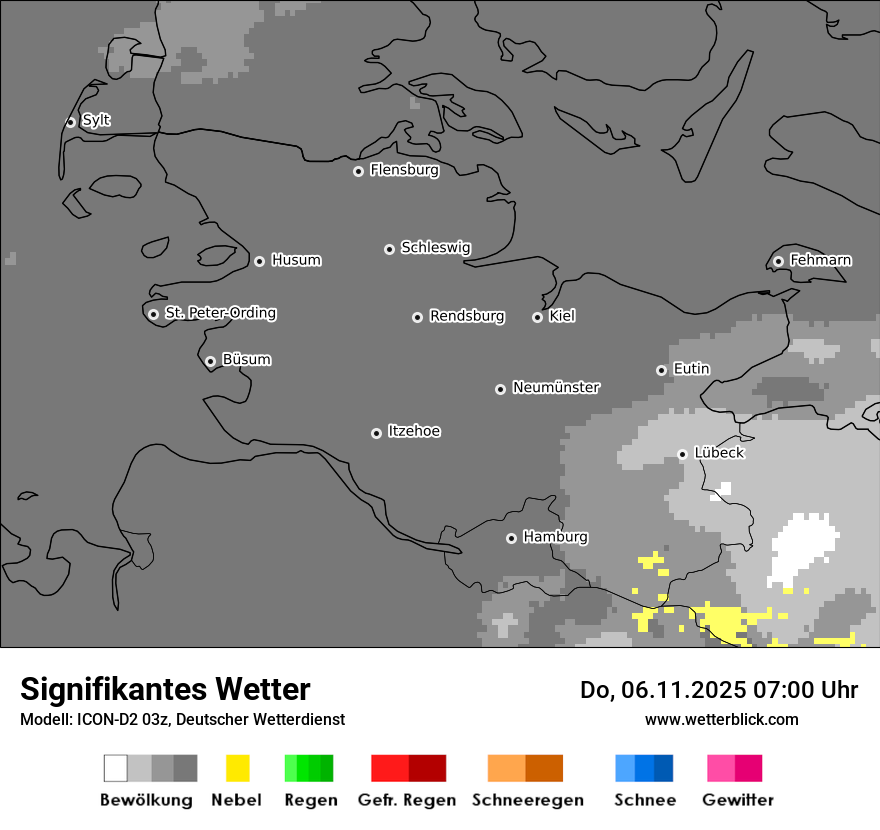 Modellkarten Signifikantes Wetter