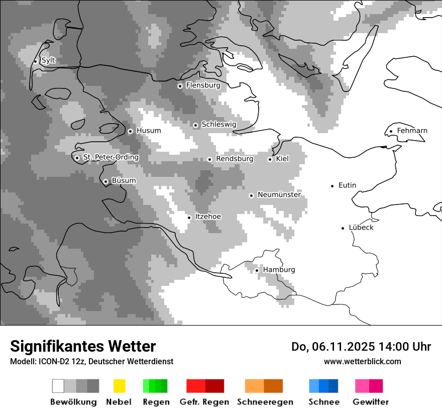 Modellkarten Signifikantes Wetter