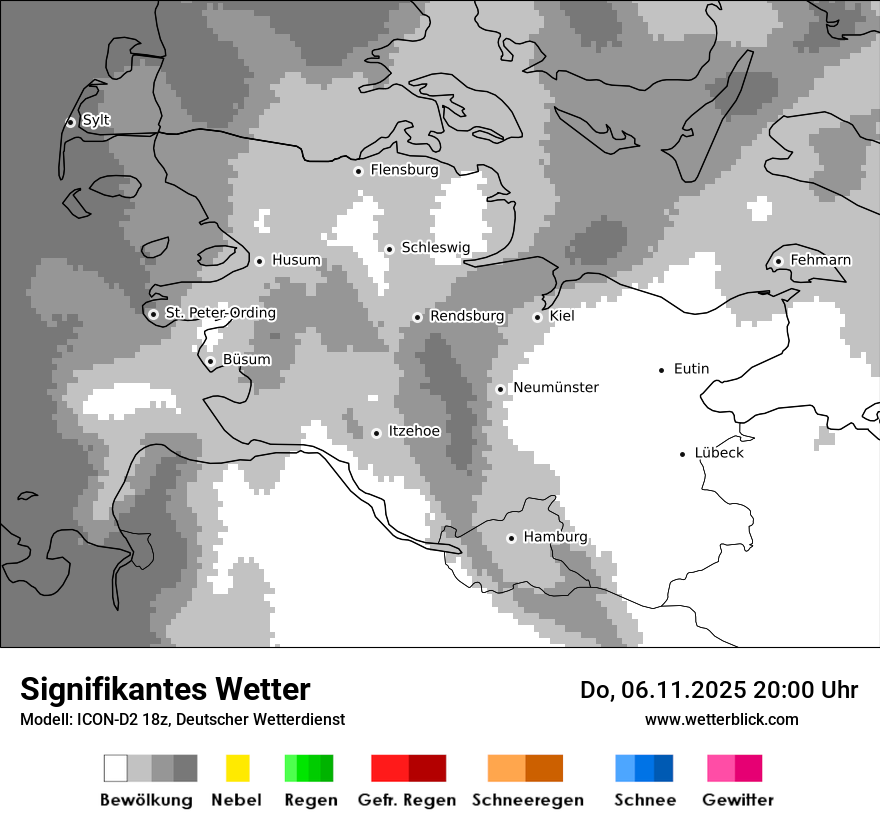 Modellkarten Signifikantes Wetter