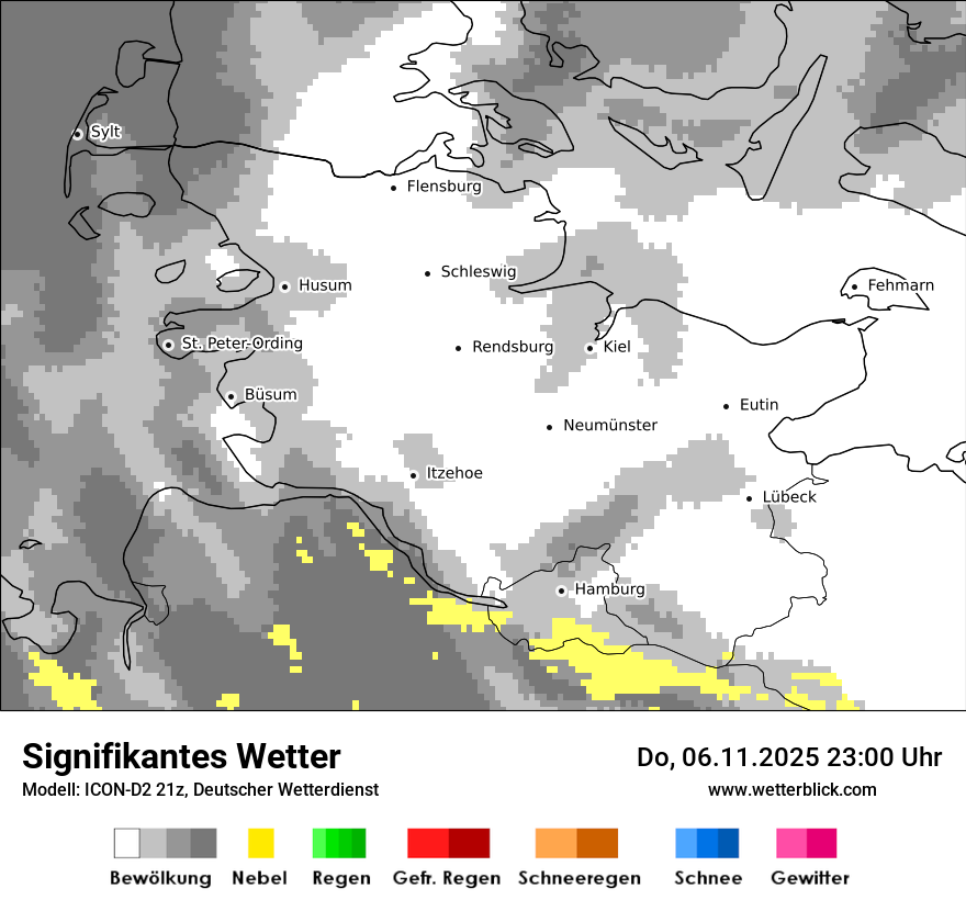 Modellkarten Signifikantes Wetter