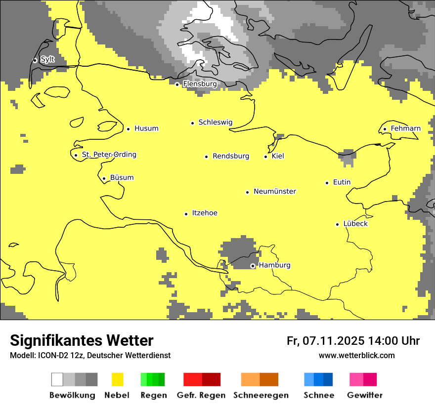 Modellkarten Signifikantes Wetter