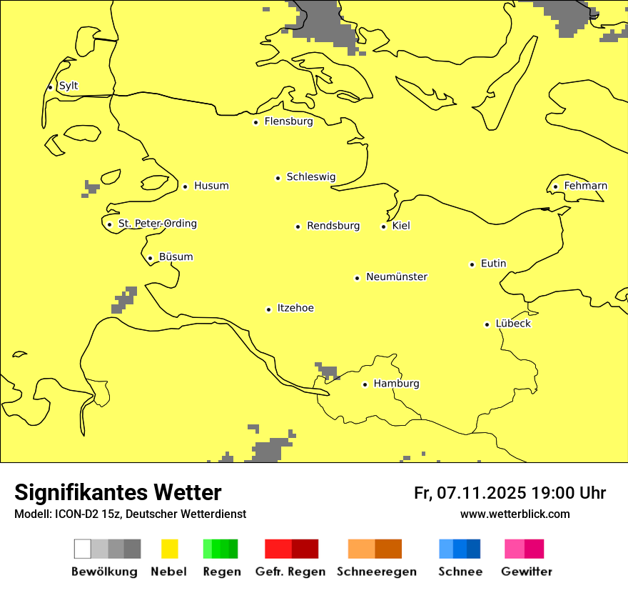 Modellkarten Signifikantes Wetter