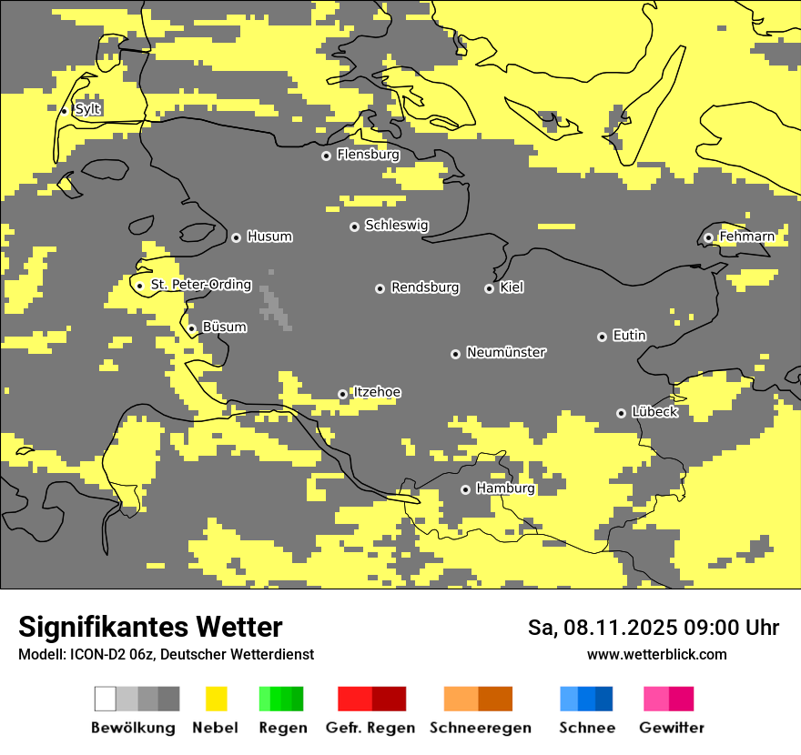 Modellkarten Signifikantes Wetter