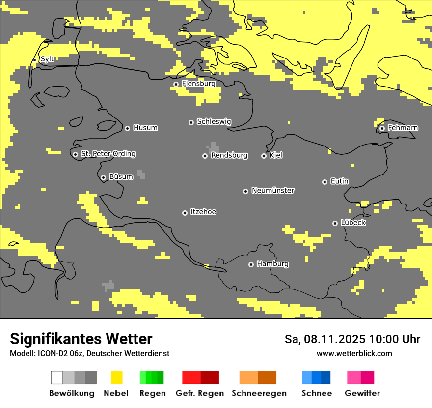 Modellkarten Signifikantes Wetter