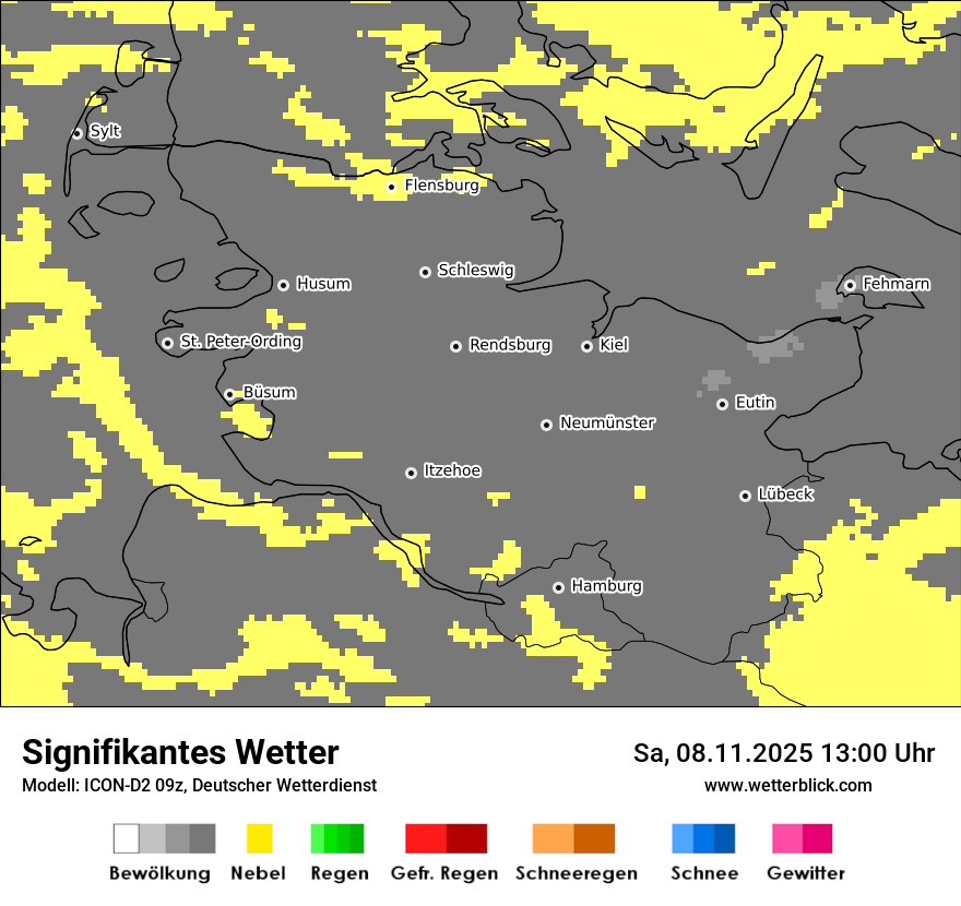 Modellkarten Signifikantes Wetter