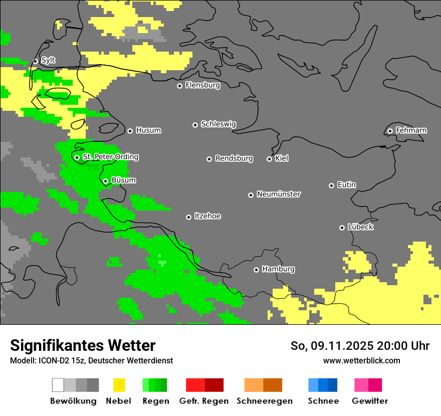 Modellkarten Signifikantes Wetter