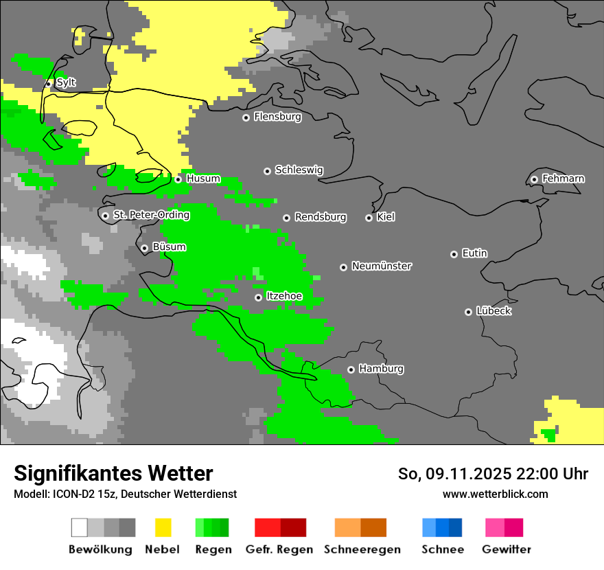 Modellkarten Signifikantes Wetter