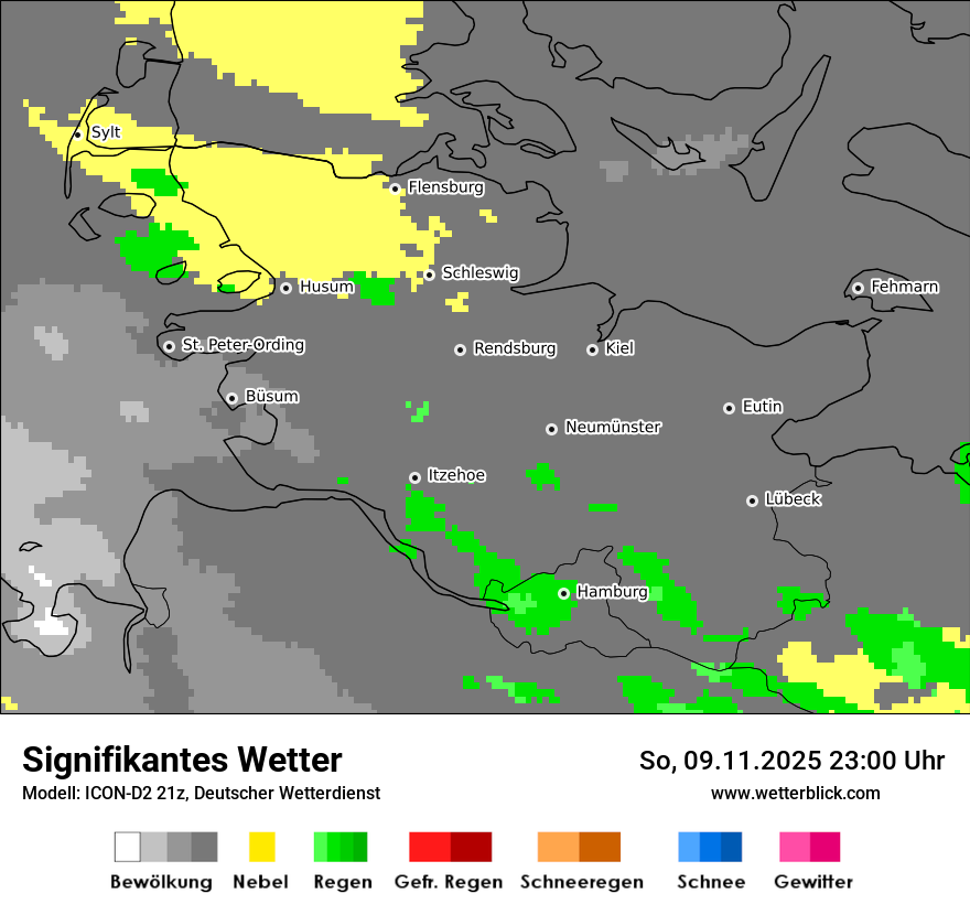 Modellkarten Signifikantes Wetter