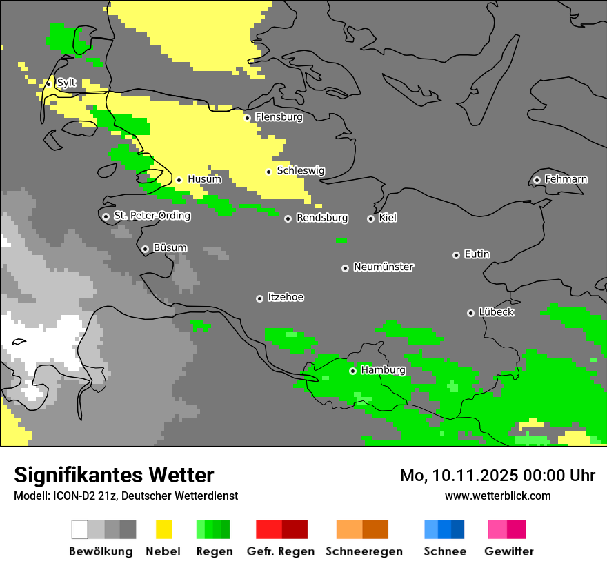 Modellkarten Signifikantes Wetter
