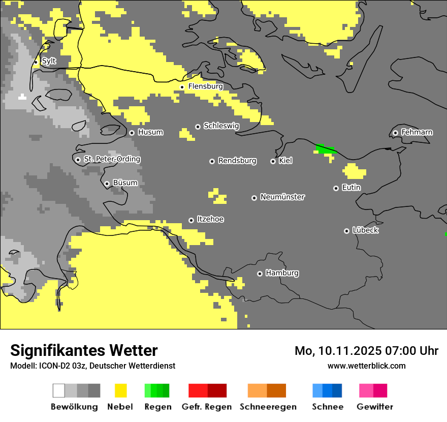 Modellkarten Signifikantes Wetter