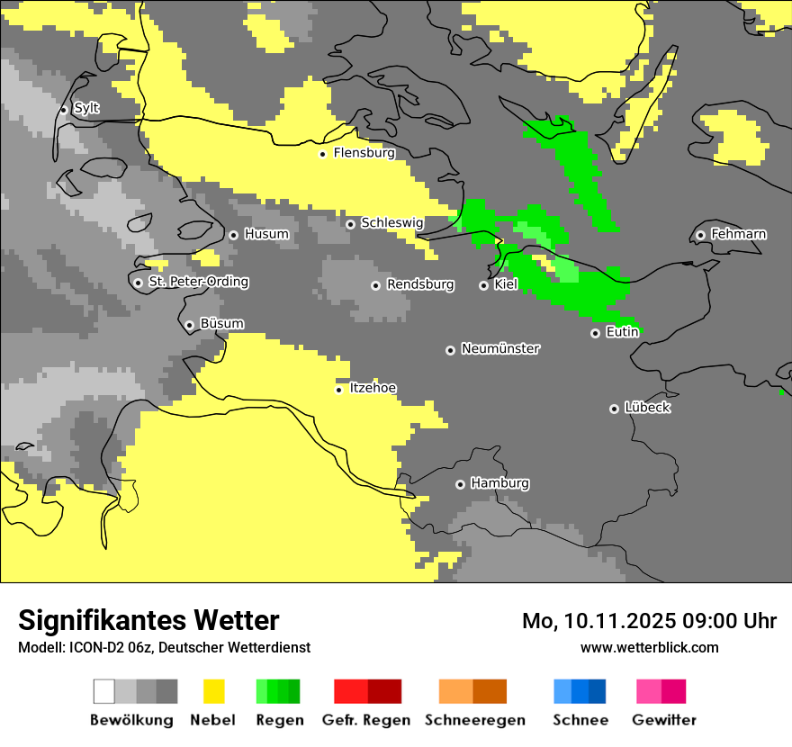 Modellkarten Signifikantes Wetter