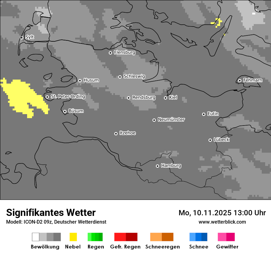Modellkarten Signifikantes Wetter