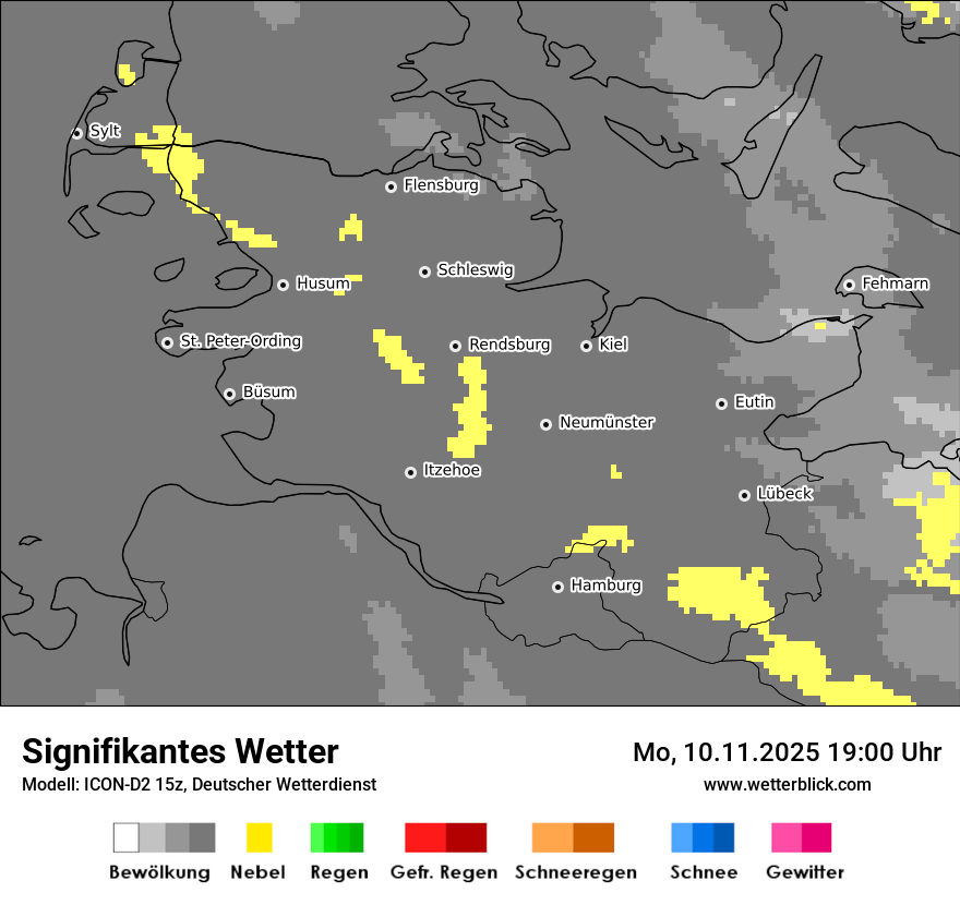 Modellkarten Signifikantes Wetter
