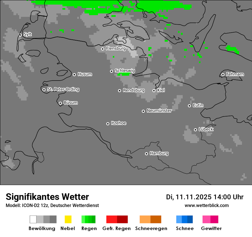 Modellkarten Signifikantes Wetter