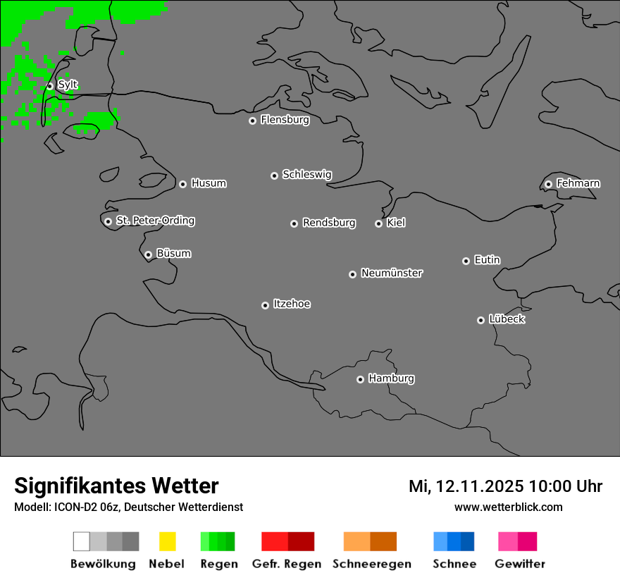 Modellkarten Signifikantes Wetter