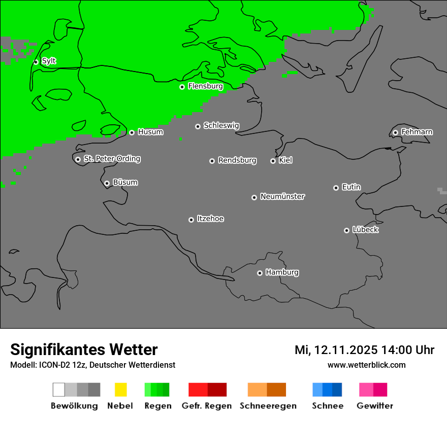 Modellkarten Signifikantes Wetter