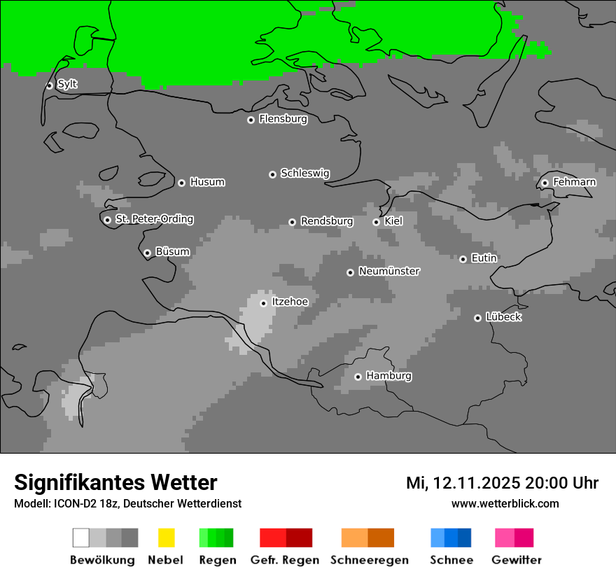 Modellkarten Signifikantes Wetter