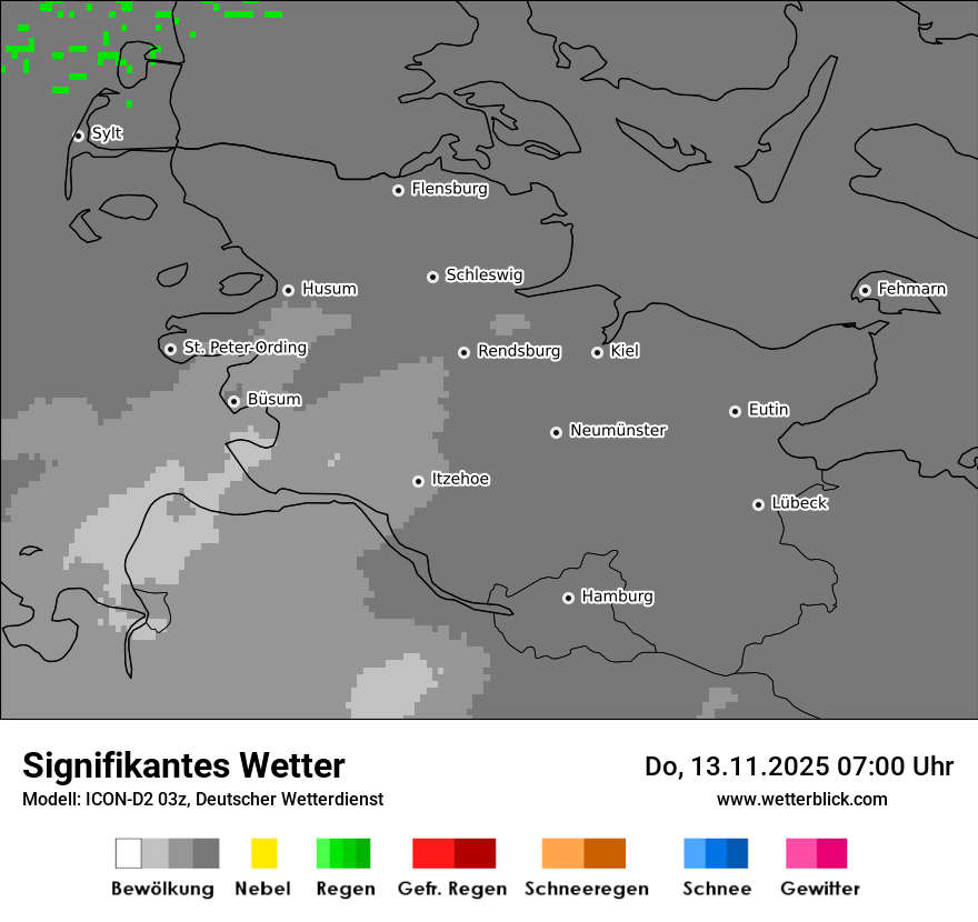 Modellkarten Signifikantes Wetter