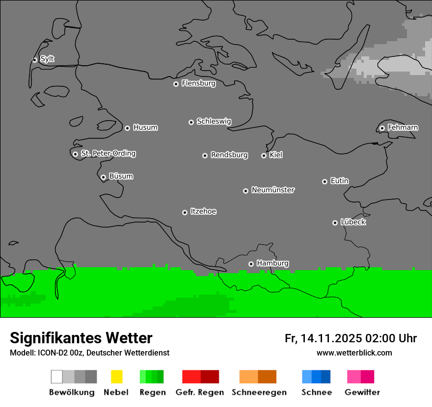 Modellkarten Signifikantes Wetter