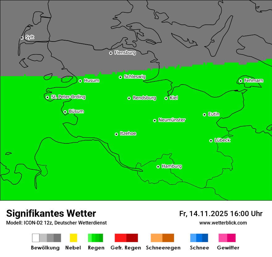 Modellkarten Signifikantes Wetter