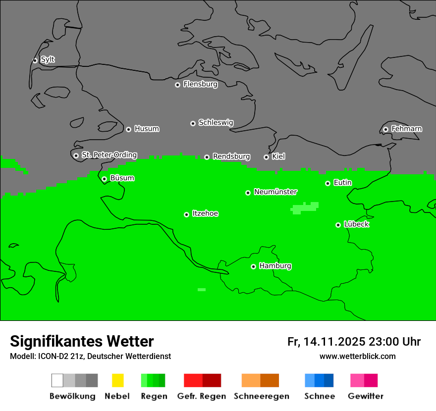 Modellkarten Signifikantes Wetter