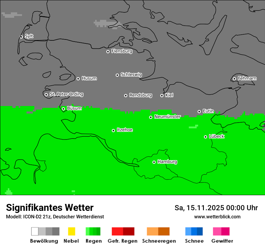 Modellkarten Signifikantes Wetter