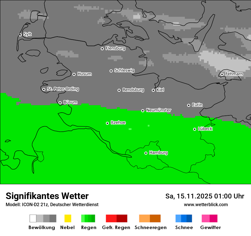 Modellkarten Signifikantes Wetter
