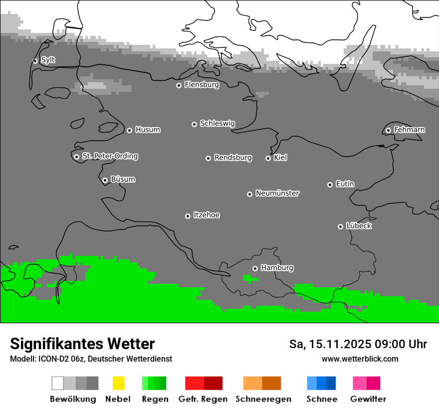 Modellkarten Signifikantes Wetter