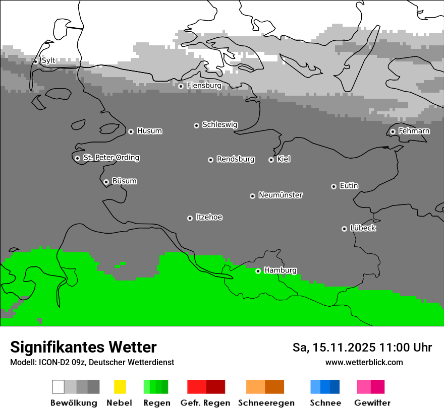 Modellkarten Signifikantes Wetter