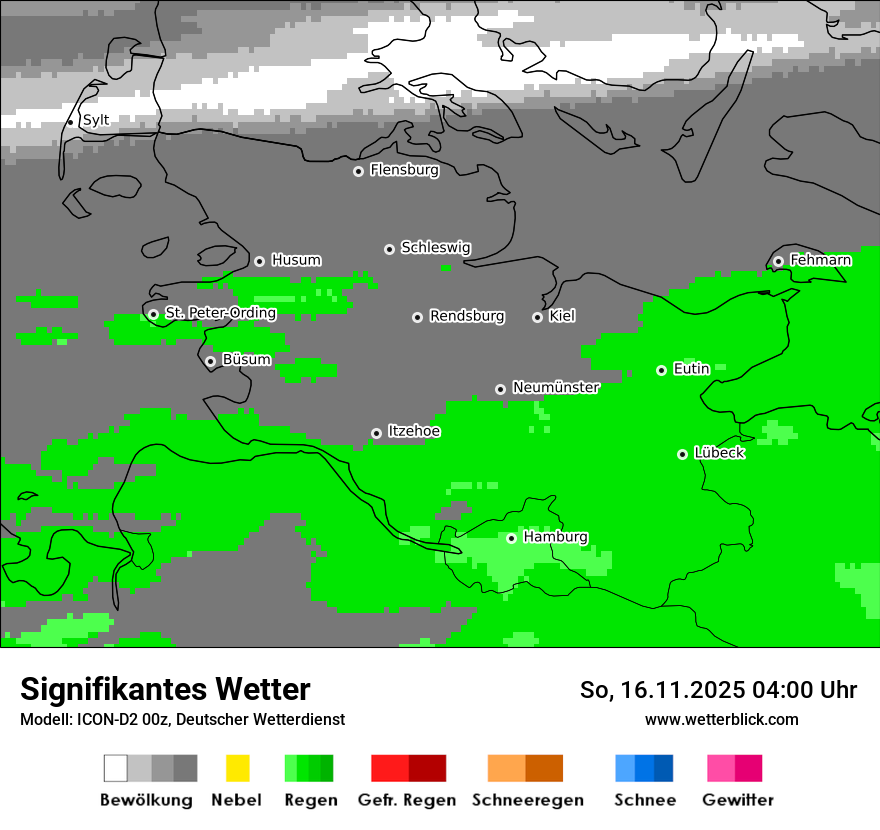 Modellkarten Signifikantes Wetter