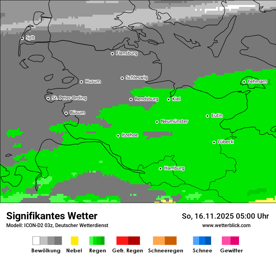 Modellkarten Signifikantes Wetter