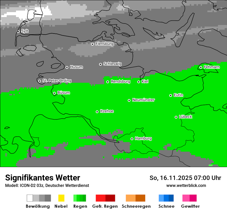 Modellkarten Signifikantes Wetter
