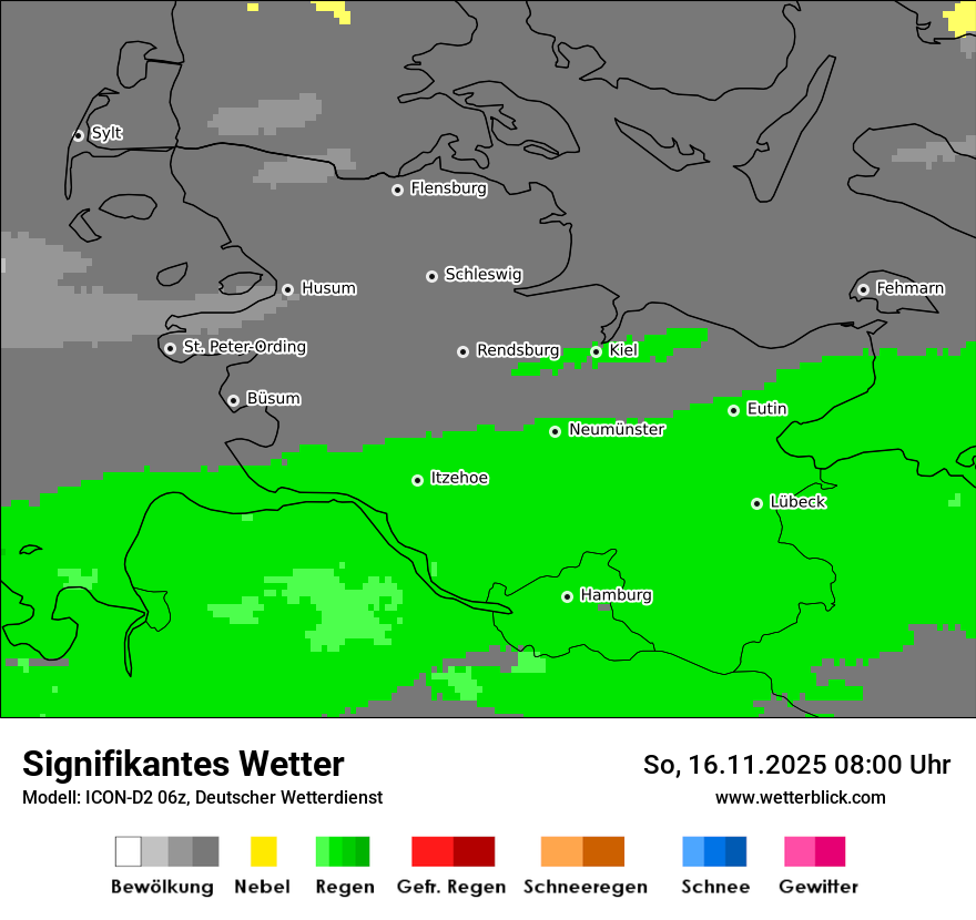 Modellkarten Signifikantes Wetter
