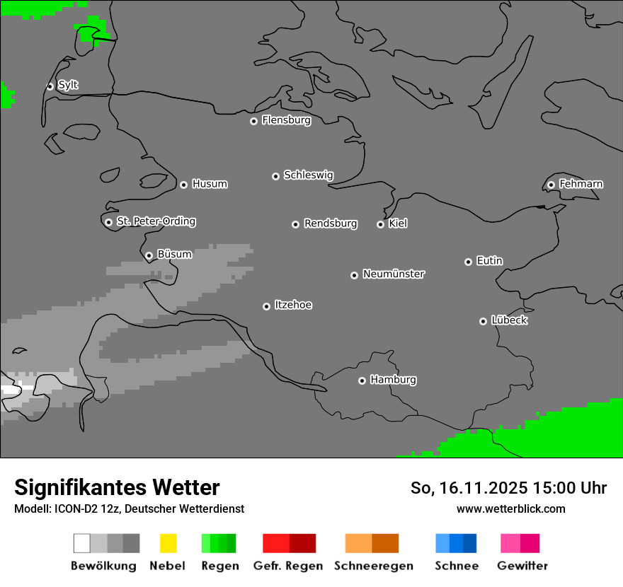 Modellkarten Signifikantes Wetter
