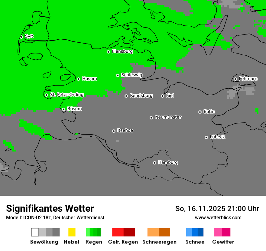 Modellkarten Signifikantes Wetter