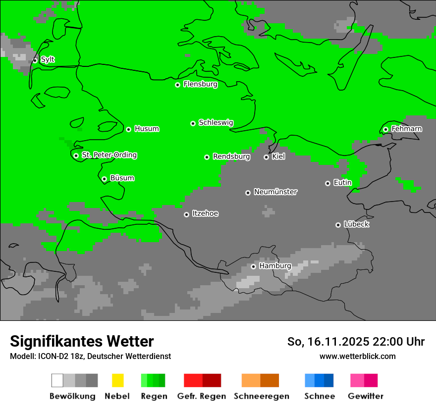 Modellkarten Signifikantes Wetter