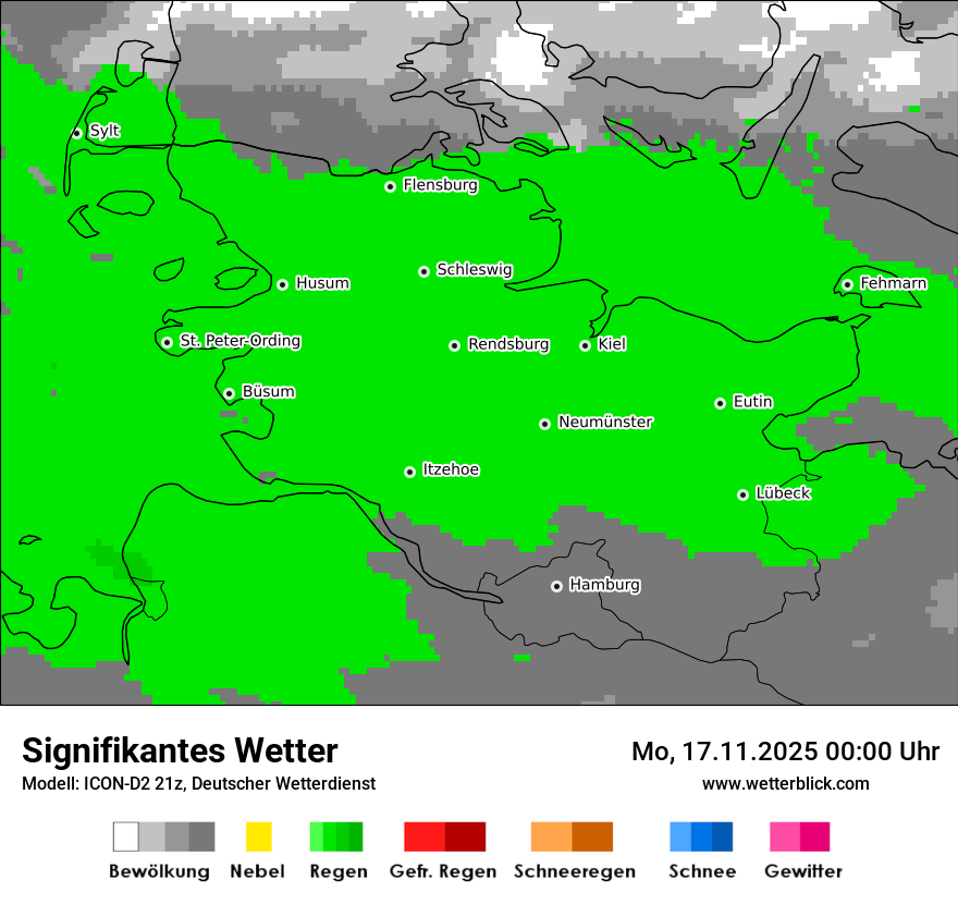 Modellkarten Signifikantes Wetter