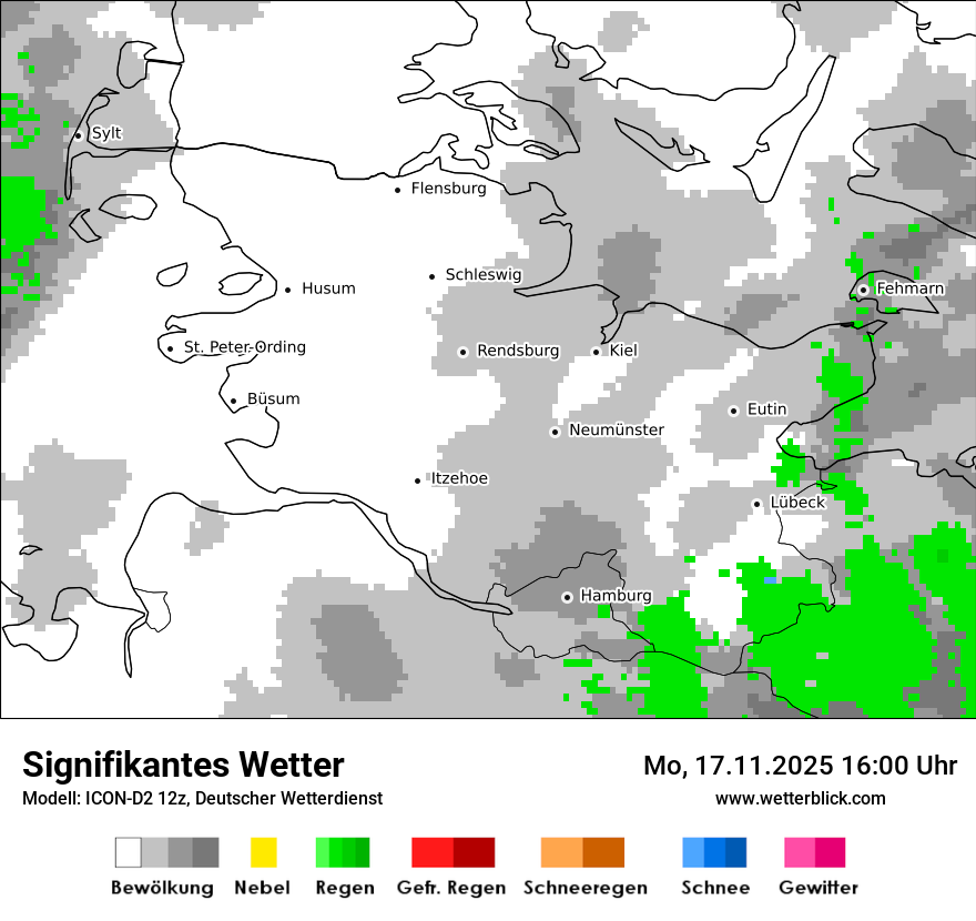 Modellkarten Signifikantes Wetter