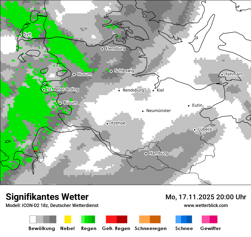 Modellkarten Signifikantes Wetter