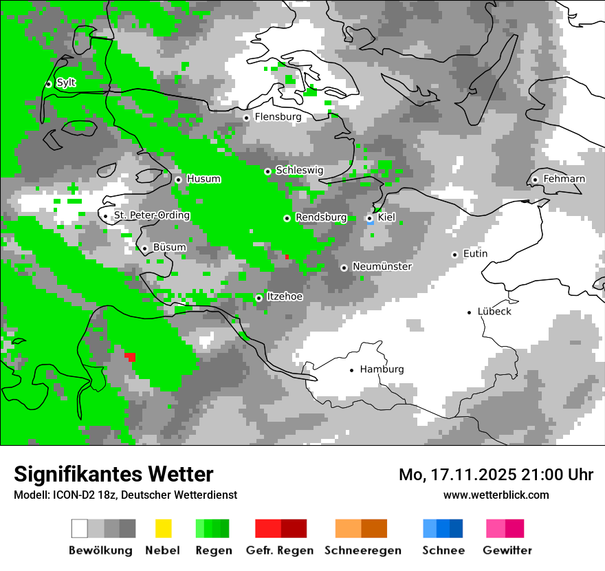 Modellkarten Signifikantes Wetter
