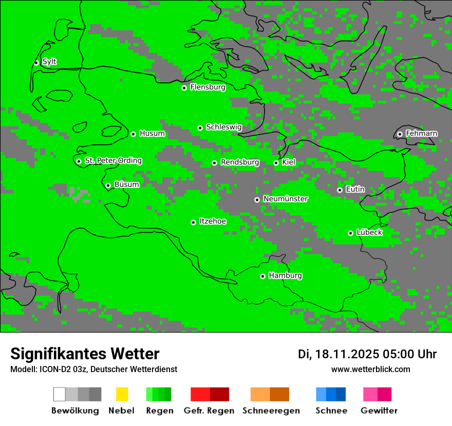 Modellkarten Signifikantes Wetter