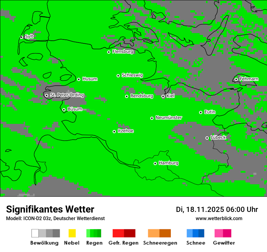 Modellkarten Signifikantes Wetter