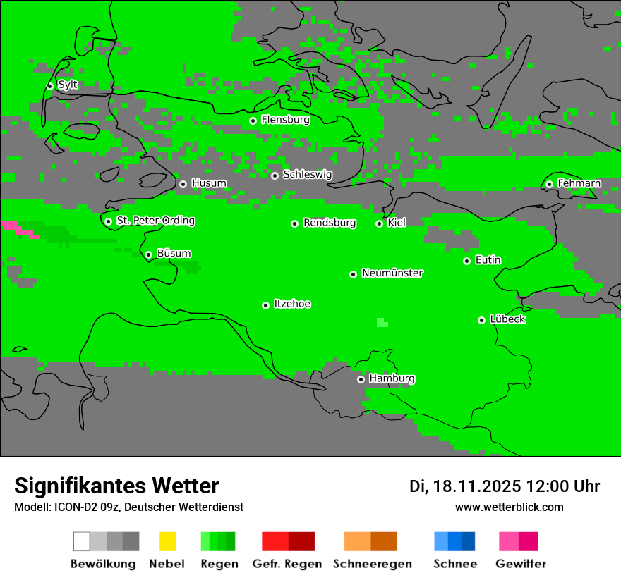 Modellkarten Signifikantes Wetter