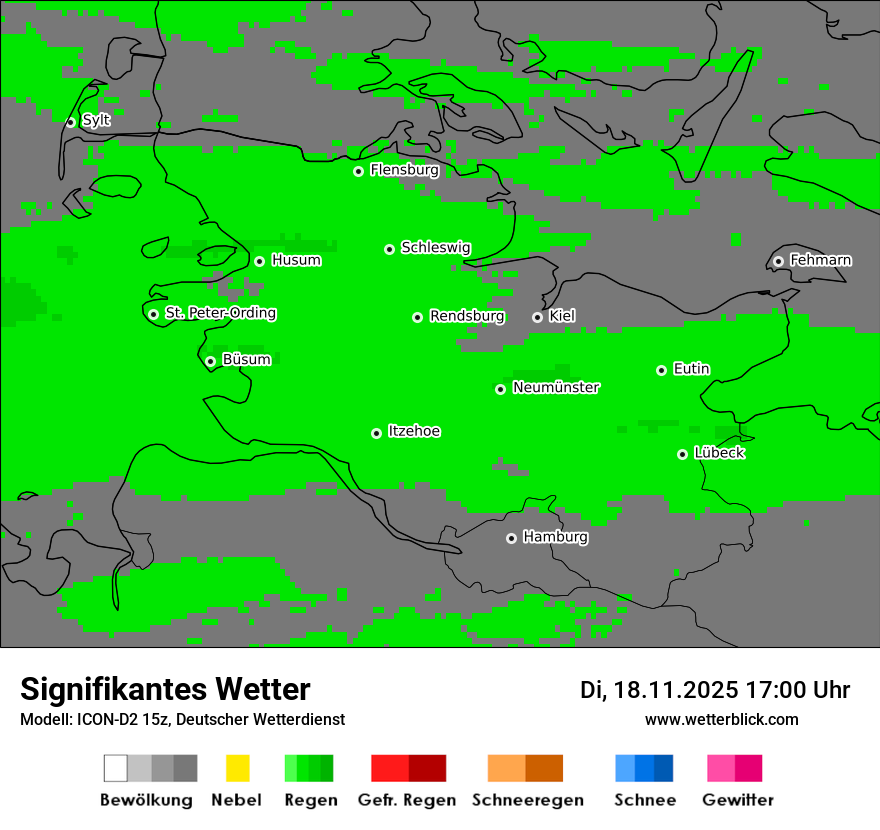 Modellkarten Signifikantes Wetter