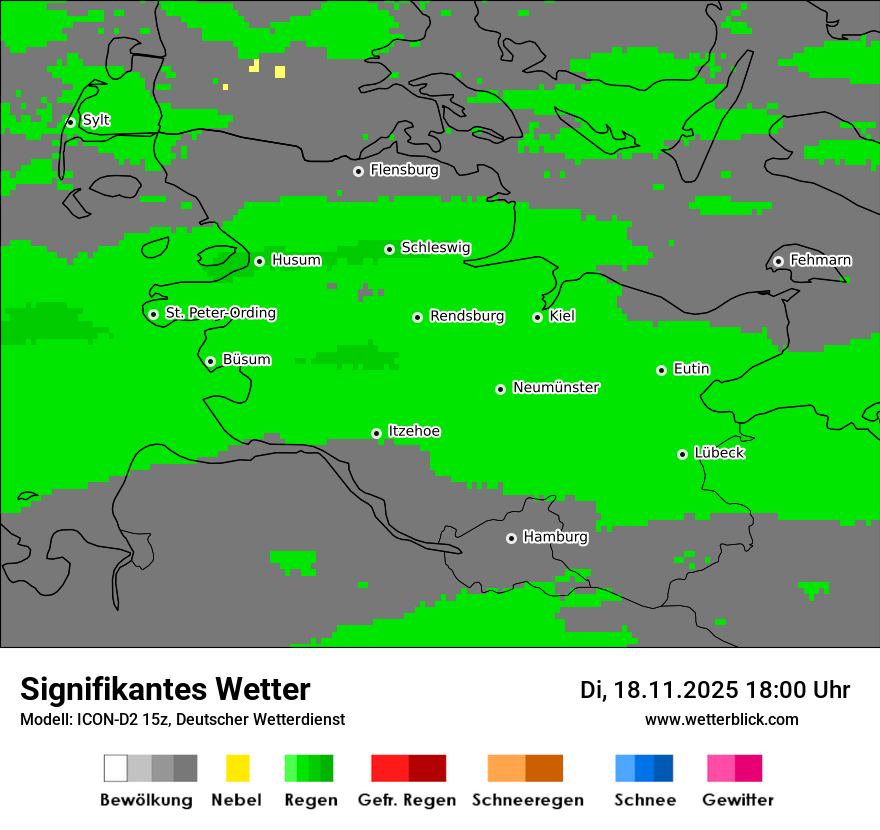 Modellkarten Signifikantes Wetter