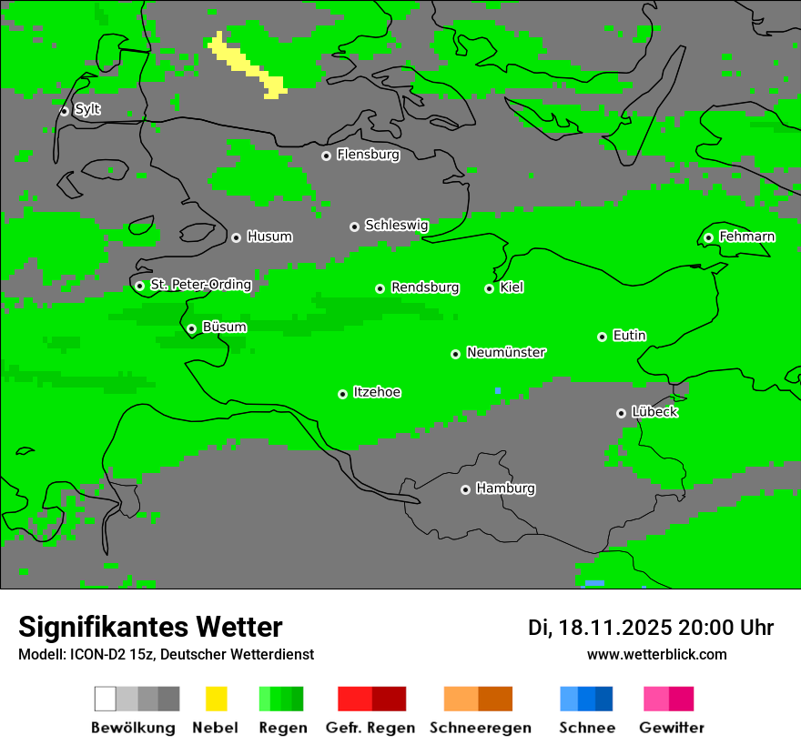 Modellkarten Signifikantes Wetter
