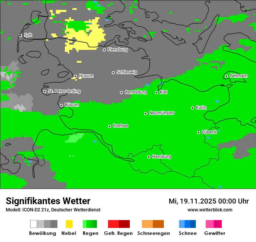 Modellkarten Signifikantes Wetter