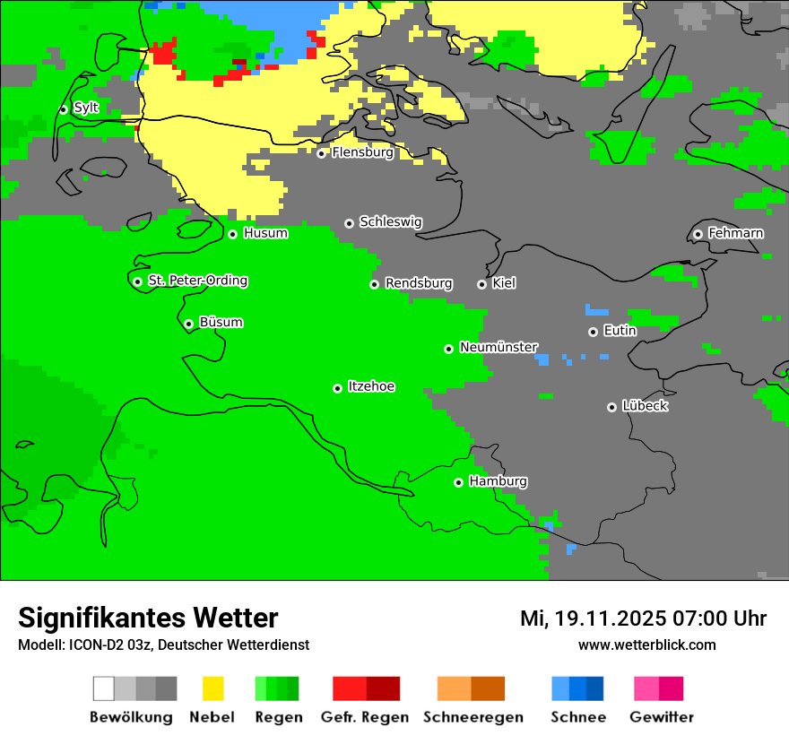 Modellkarten Signifikantes Wetter