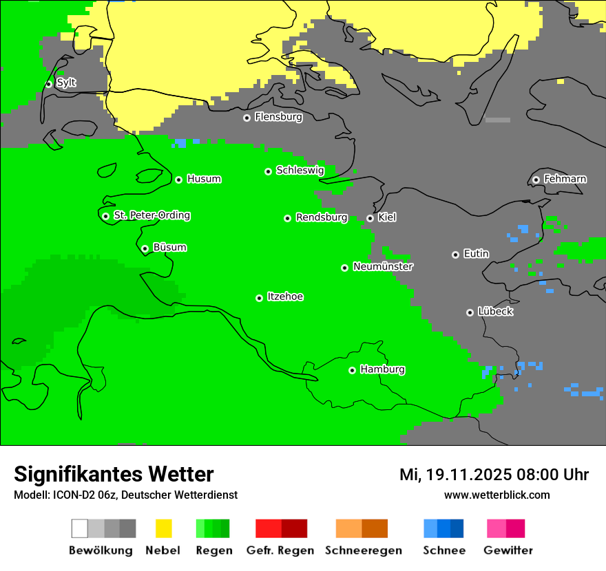 Modellkarten Signifikantes Wetter